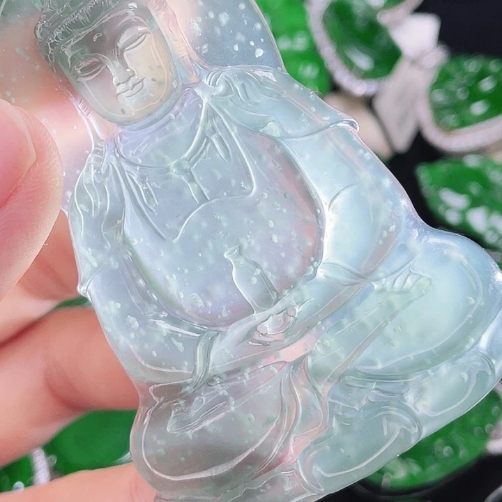 翡翠未镶嵌颈饰91