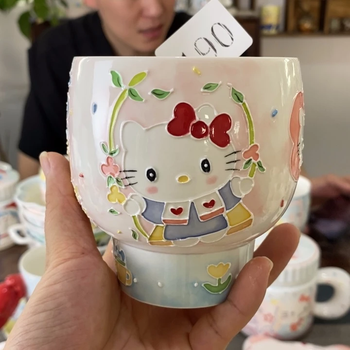 瓷片景德镇釉下彩手绘