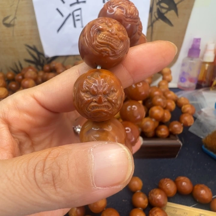 超***的把件橄榄核橄榄核手串