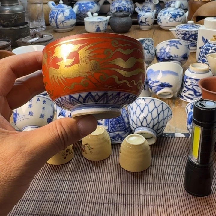 青花瓷器杯子茶具