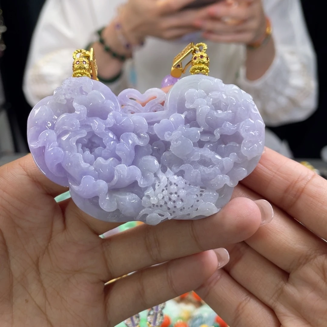 翡翠颈饰未镶嵌代编织