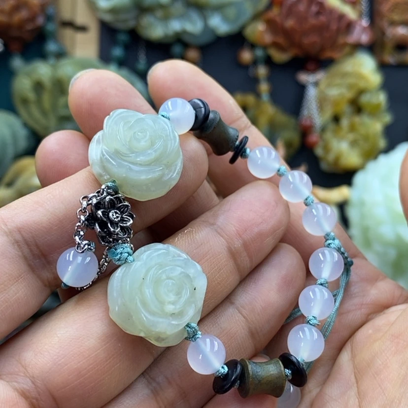 【闪购商品】未镶嵌岫玉手牌