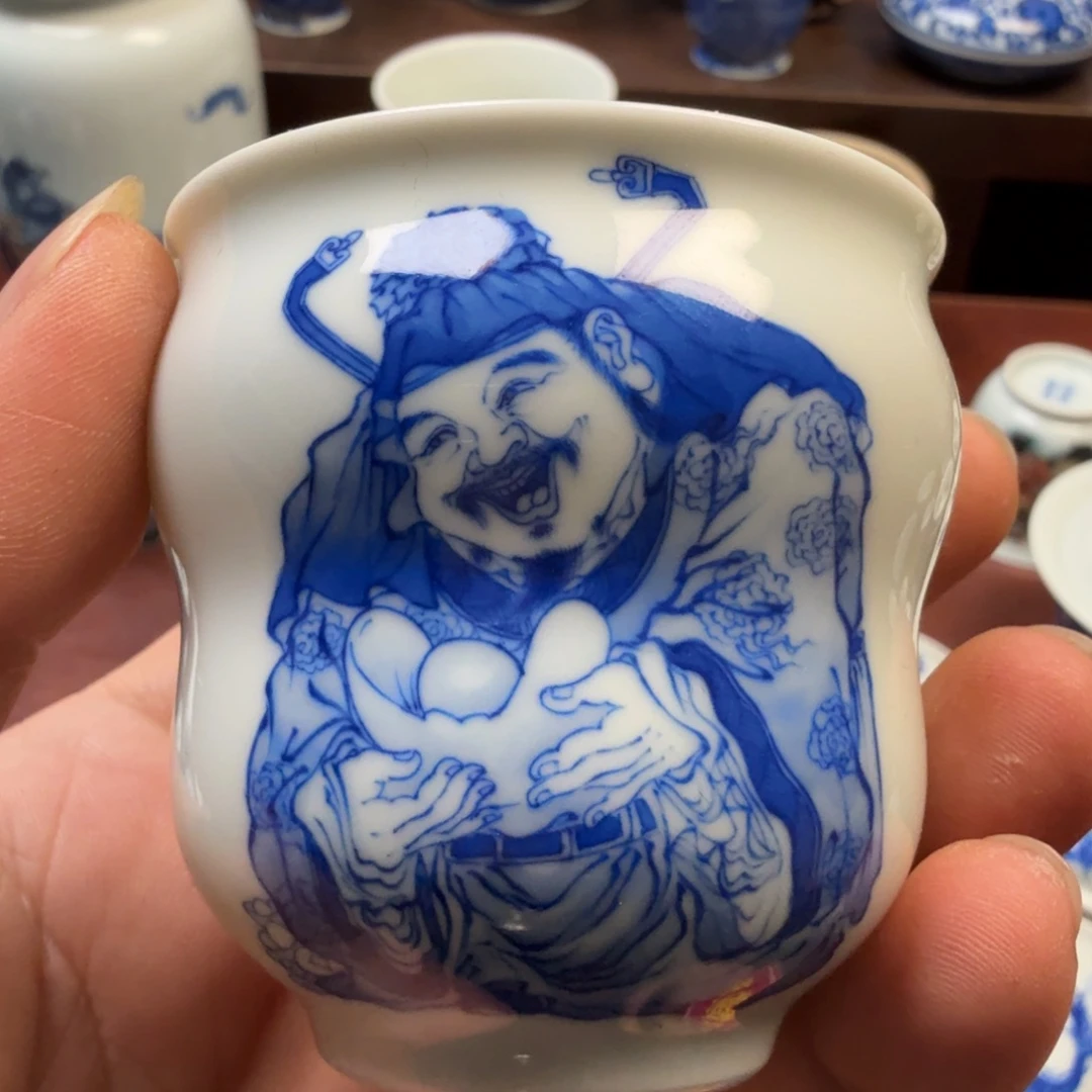 现代景德镇全手工全手绘茶器蜻*