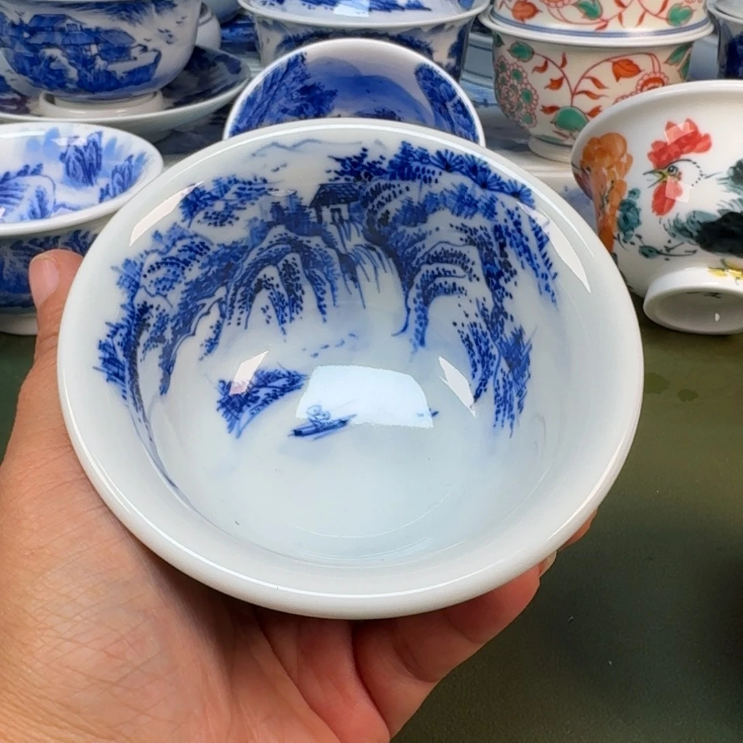 陶瓷景德镇纯手绘茶具圆圆204