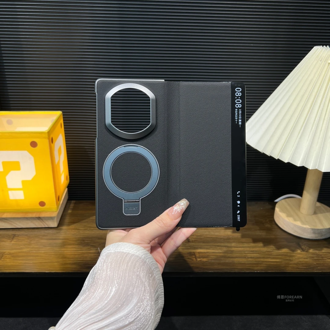 适用于华为matex7手机壳x7真皮支架保护套折叠屏翻盖式皮套防摔款