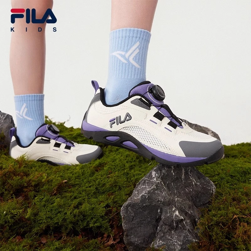 【斐乐儿童】2025年舒适时尚透气减震轻便儿童户外鞋K15B532501