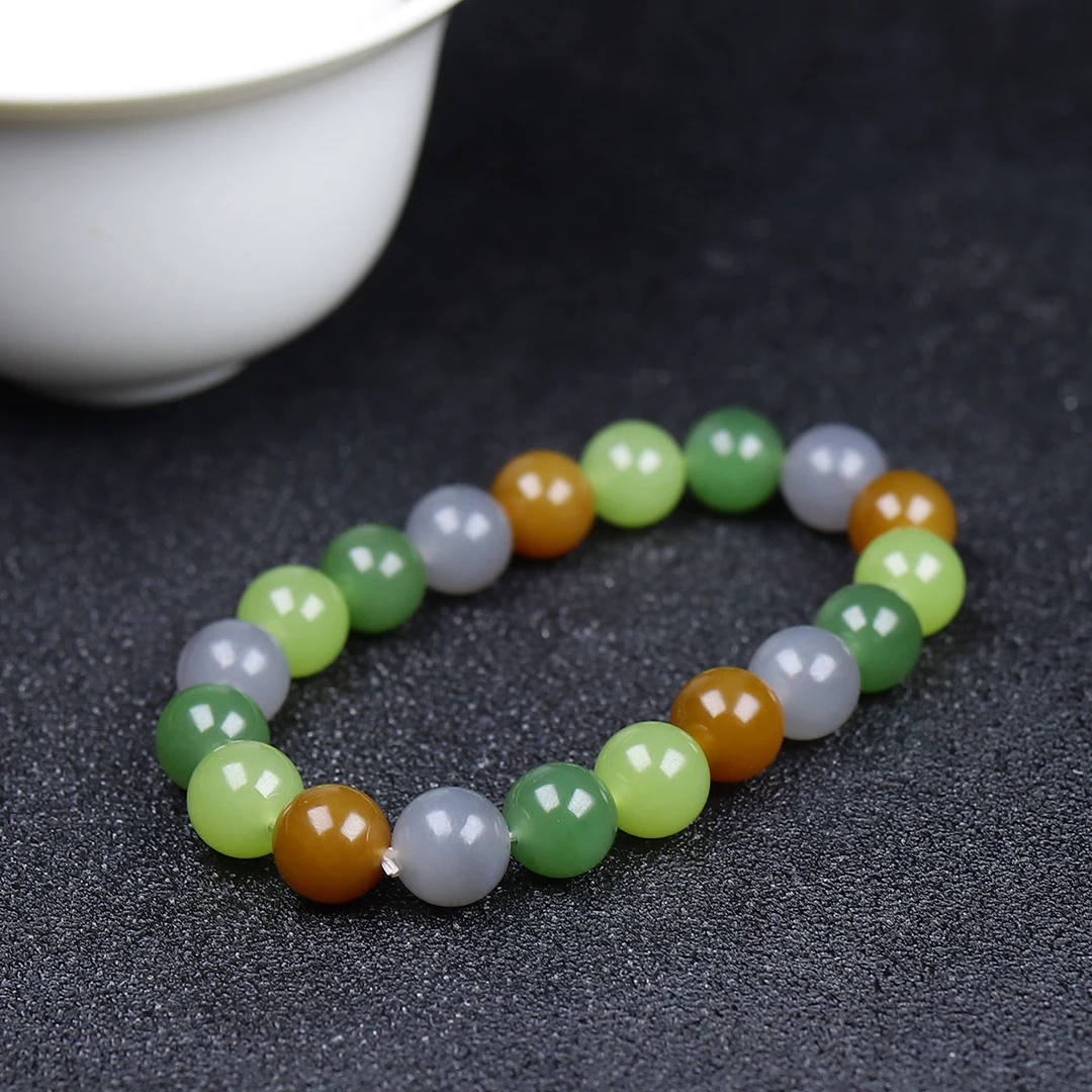 122156和田玉多宝圆珠手串