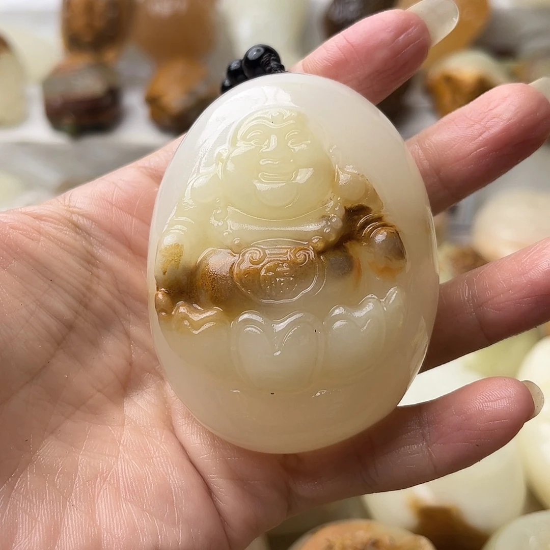 石材方解石手把摆件不退换佛