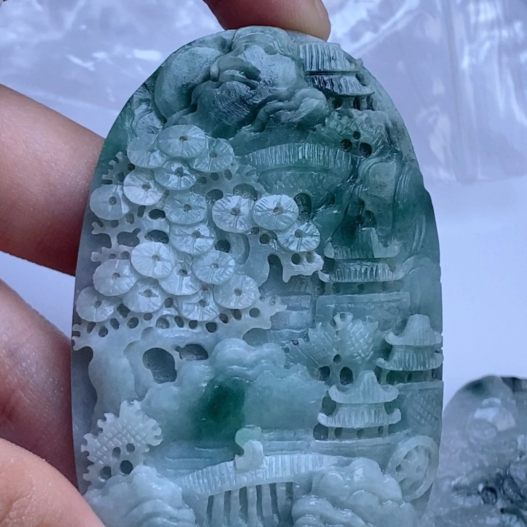 未镶嵌挂件翡翠翡翠