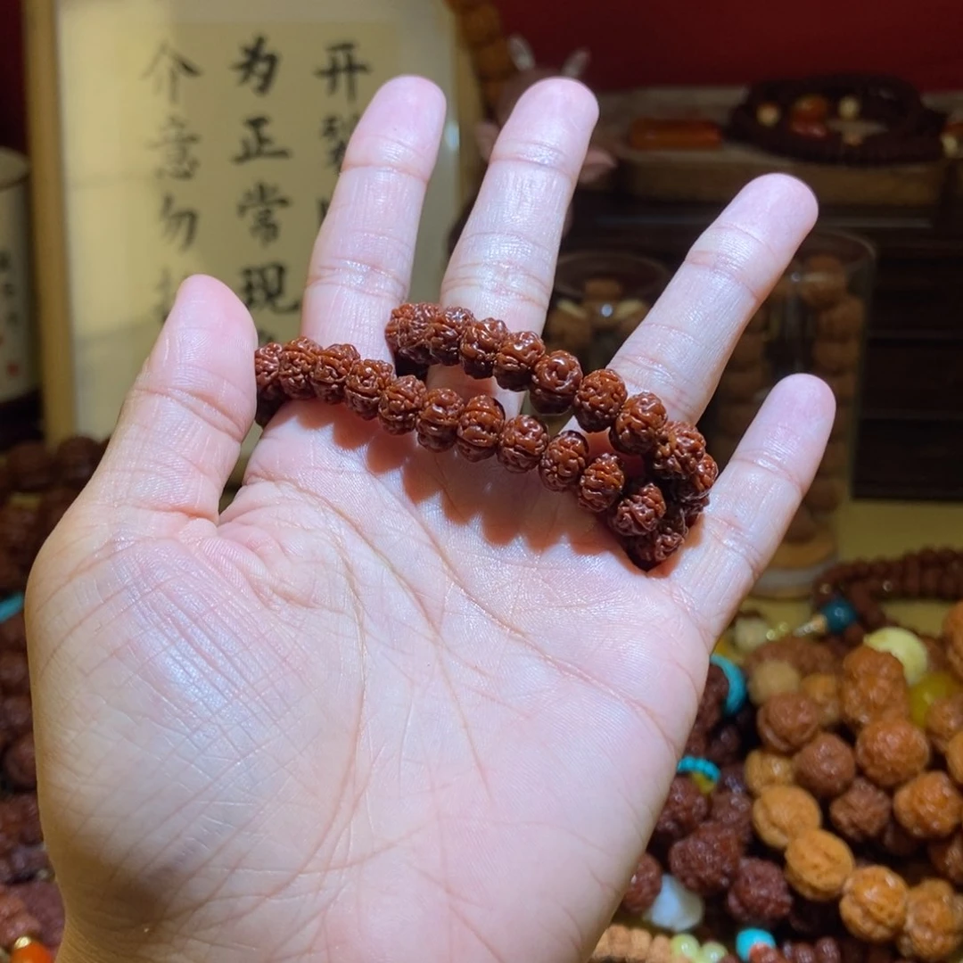 金刚菩提吊坠96玉化双圈金标