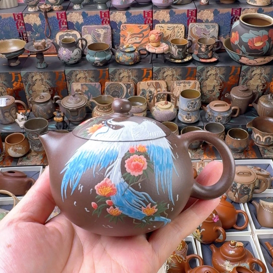 茶杯紫砂200ml原矿精工半手