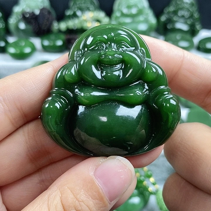 和田玉（碧玉）未镶嵌吊坠(不含链)