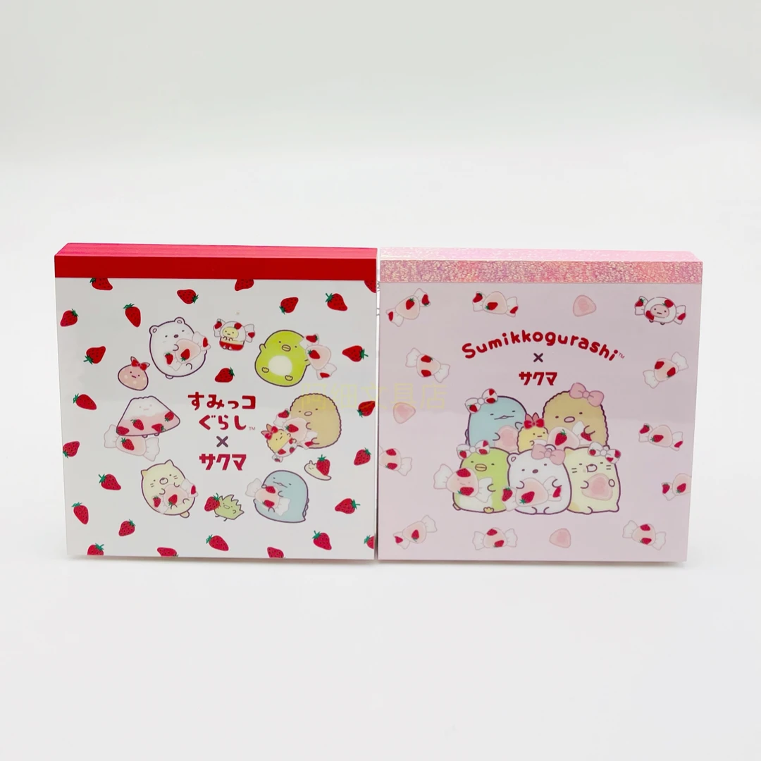 San-x角落生物新款便签本草莓角落生物方形便签本炸虾煮猪排水龙