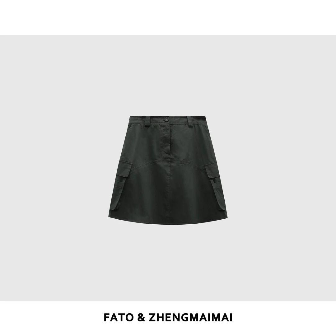 【郑买买】雾都工匠 夏季款休闲百搭经典工装半裙 HH50510Q2