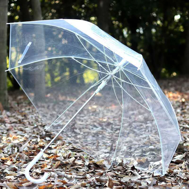 网红透明雨伞
