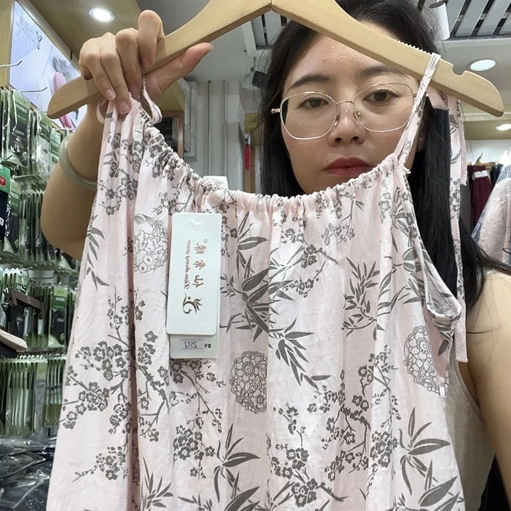 棉绸睡裙90-170粉色