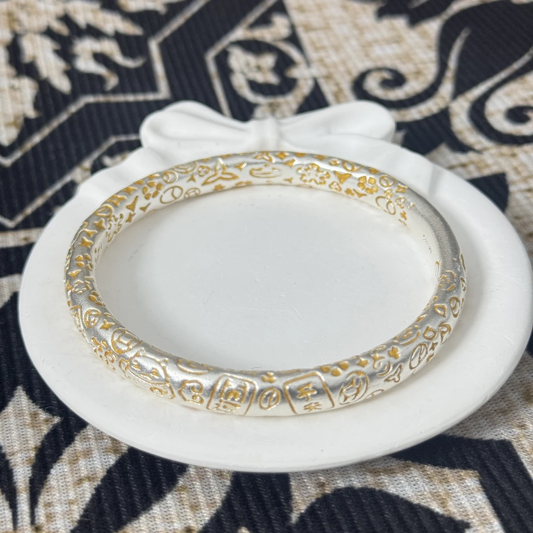 家居创意饰品 招财吉言猫 龙纹手镯