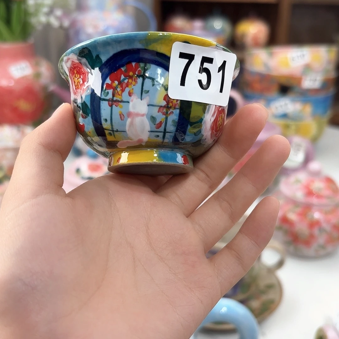 飏***意景德镇手绘高温釉下彩陶瓷茶具