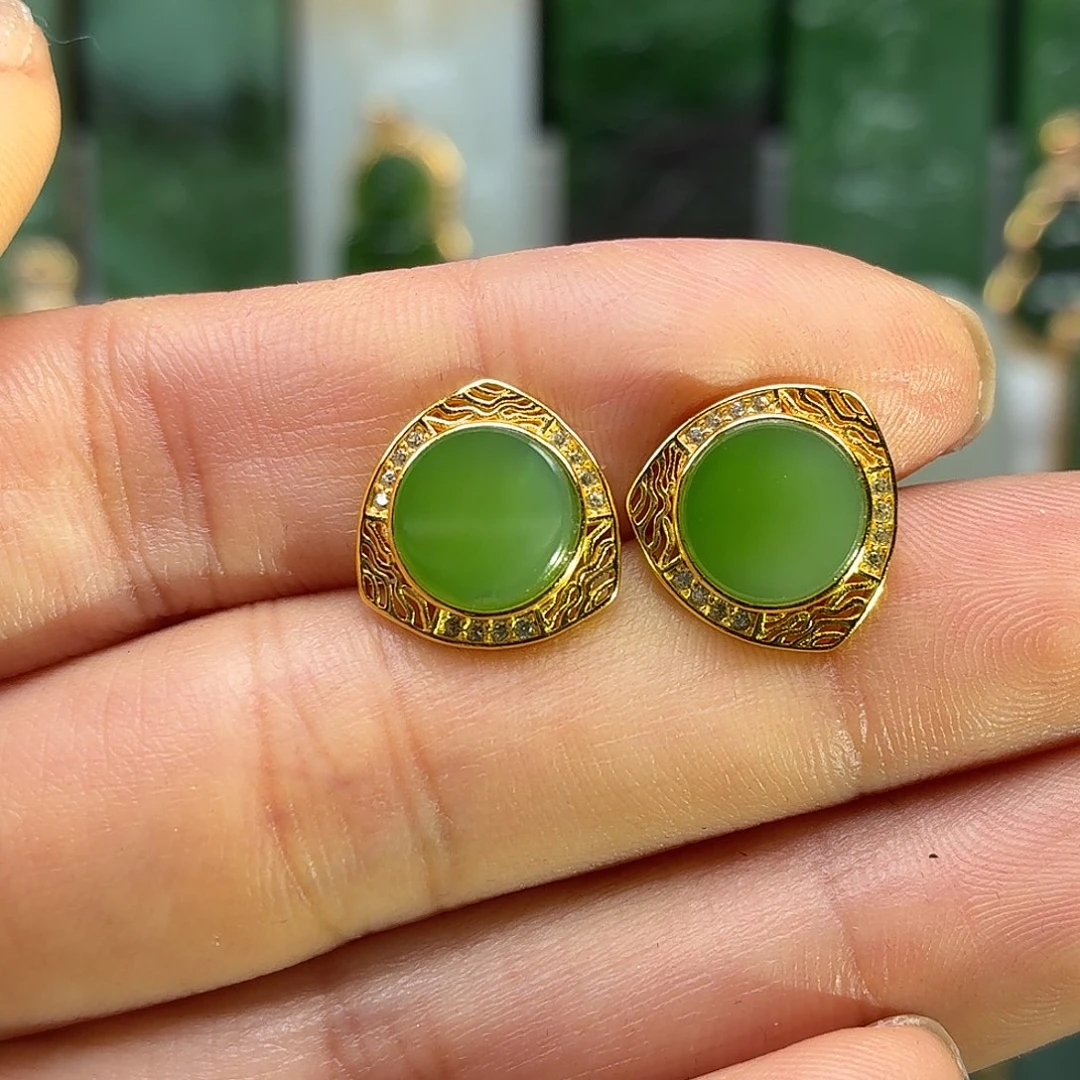 和田玉银S925镶嵌颈饰