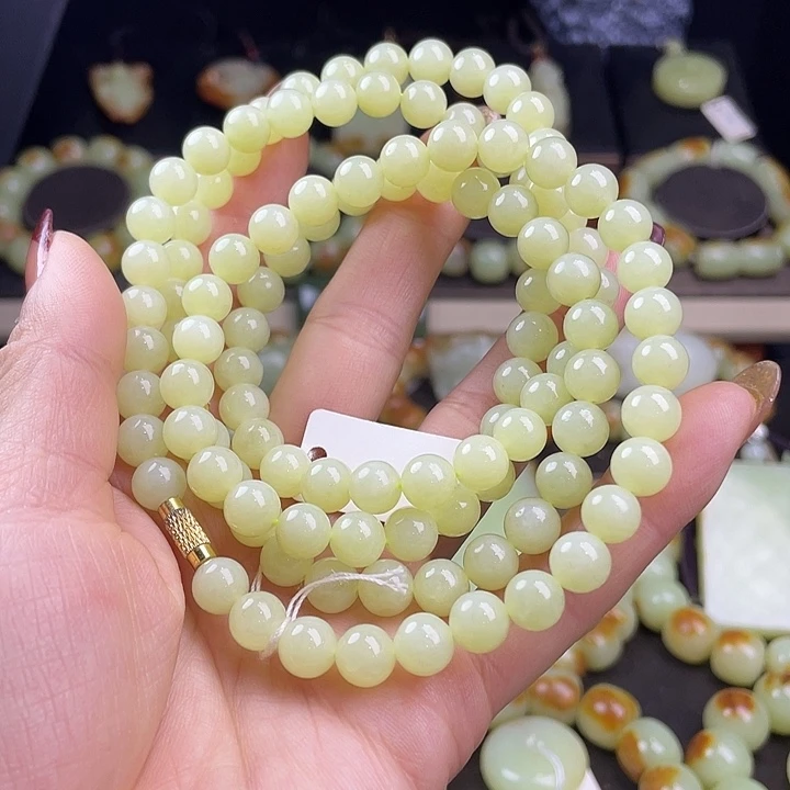 岫岩老玉（透闪石质玉）未镶嵌手链