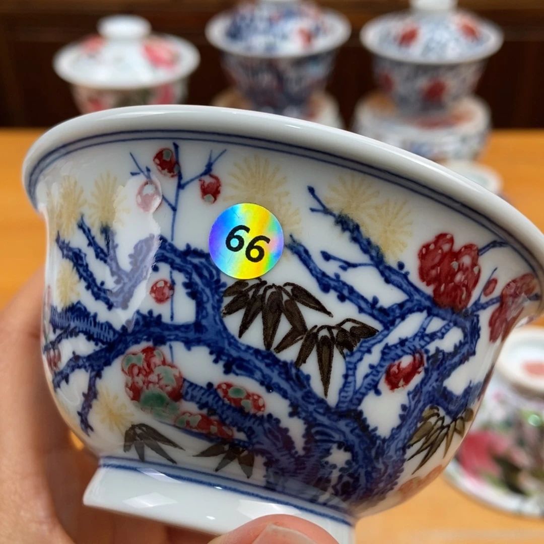 手绘现代茶具非古董