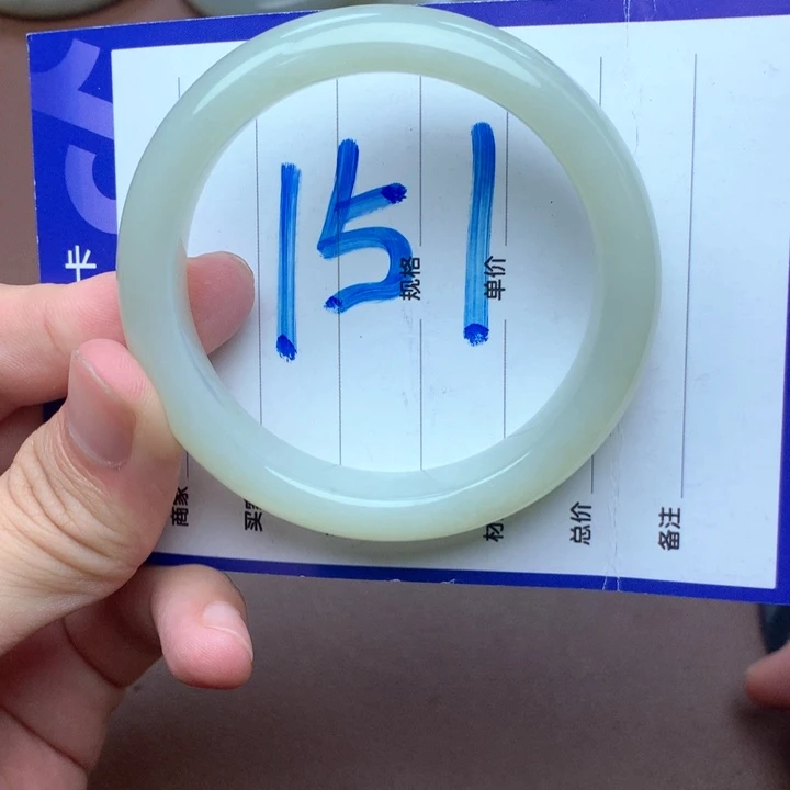 和田玉手镯未镶嵌53