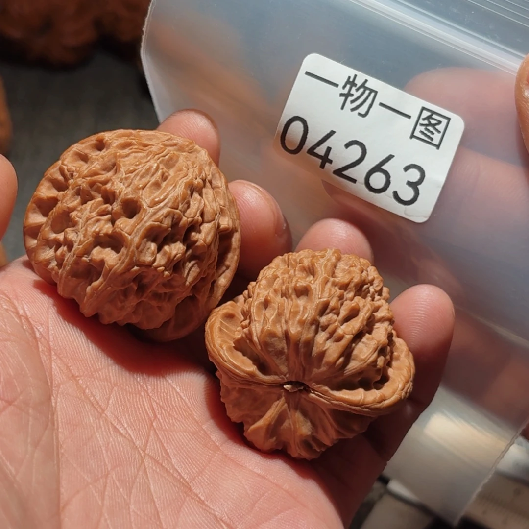 文玩核桃把件白狮子