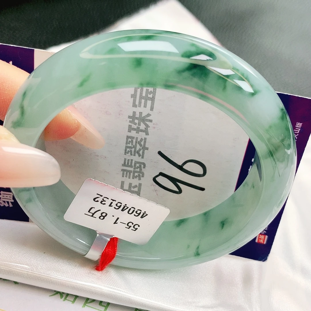翡翠未镶嵌手镯缅甸天然a货翡翠手镯