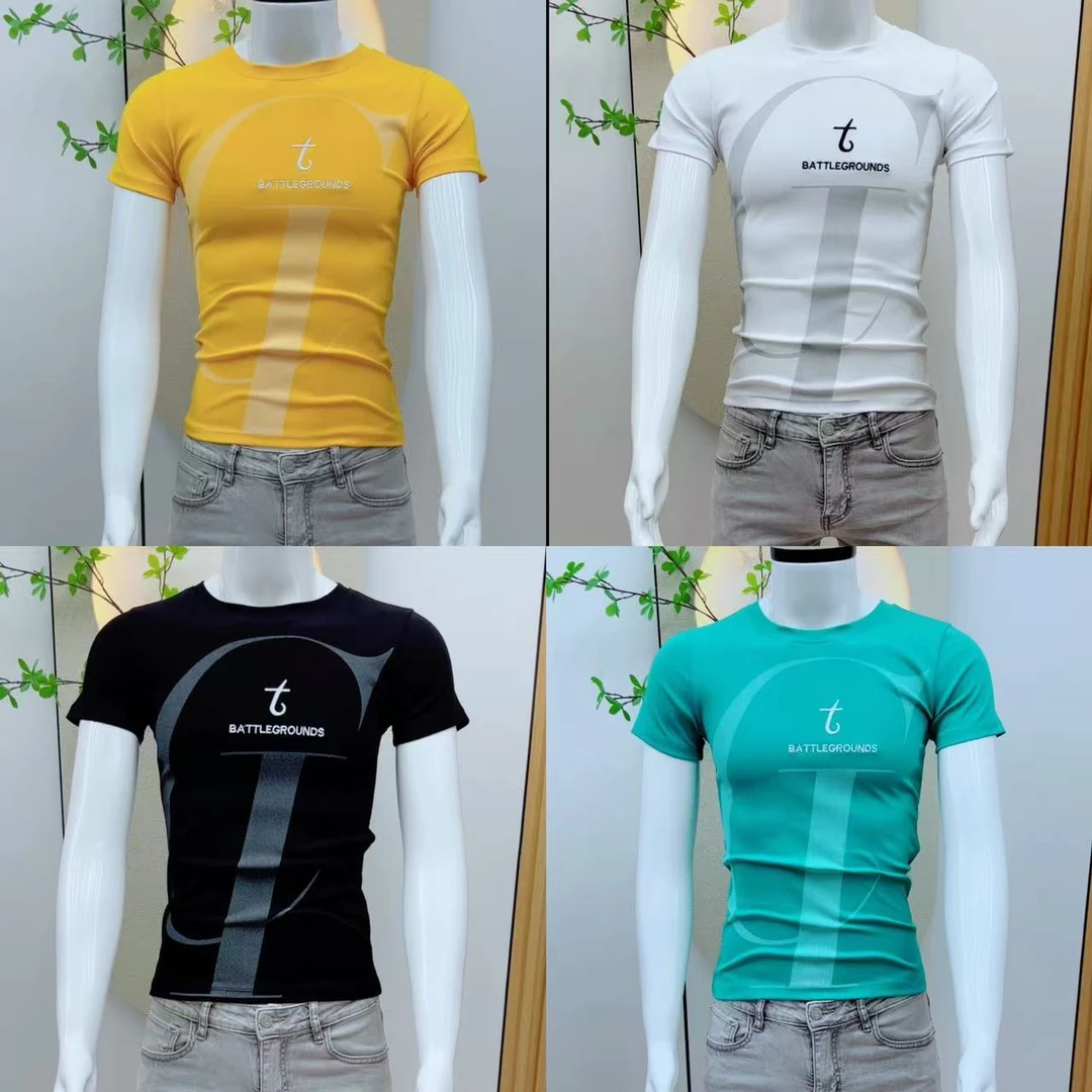 【新款青货】夏季精神气质修身T恤网红时尚韩版短袖