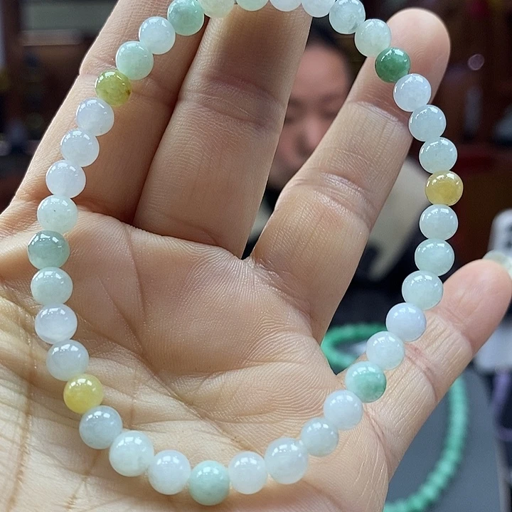 翡翠未镶嵌手链手串5mm