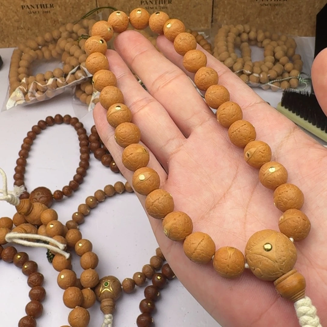 黑***子凤眼菩提手串12铜钉