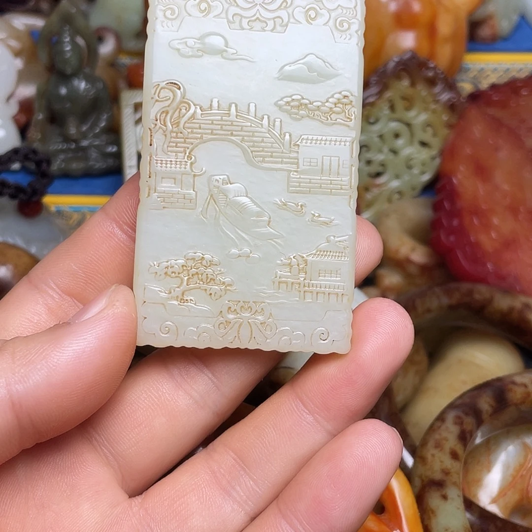 金***鹰和田玉未镶嵌挂件