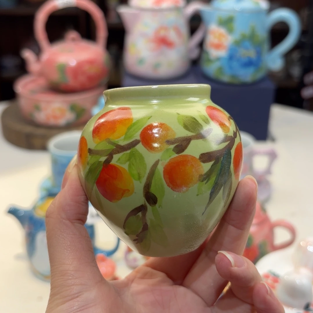 景德镇手绘高温釉下彩陶瓷茶具