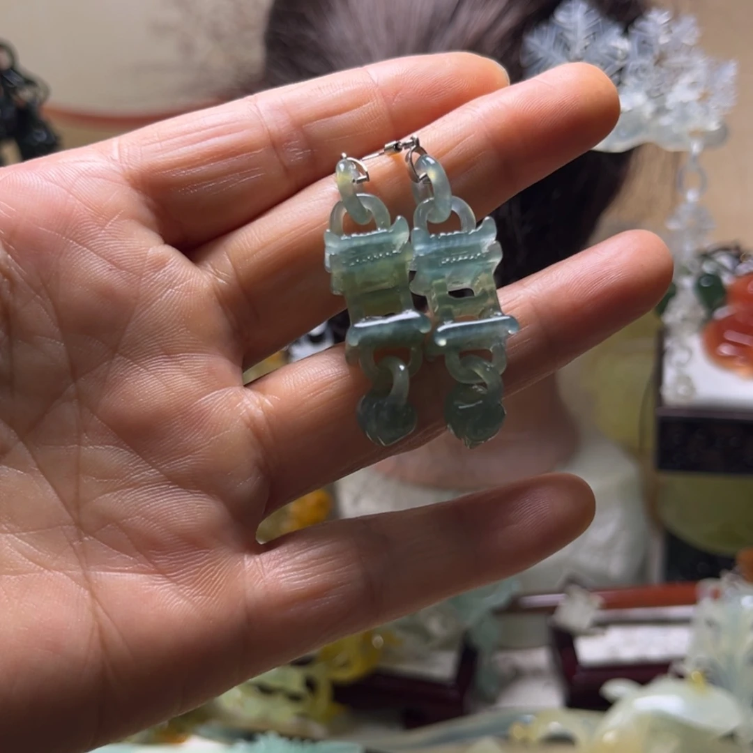 【闪购商品】蛇纹石玉合金发饰雅*