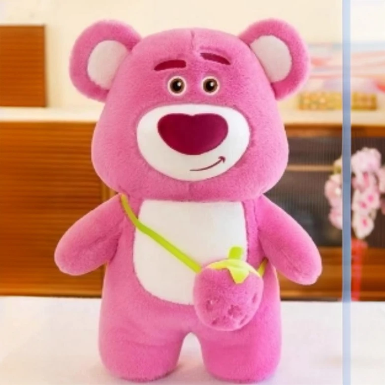 斜挎包站姿草莓熊玩偶