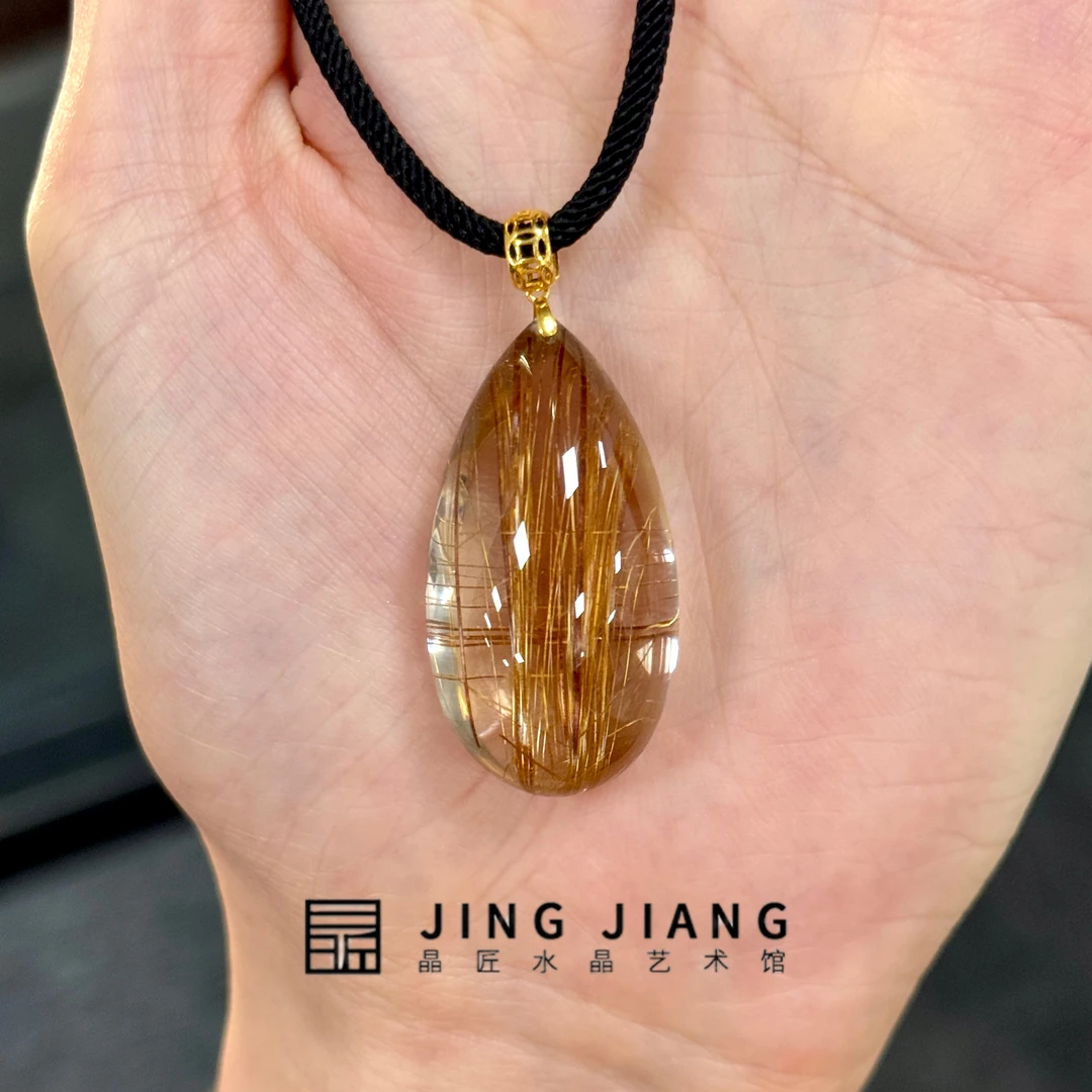 晶匠铜发晶吊坠  编号-JP52267