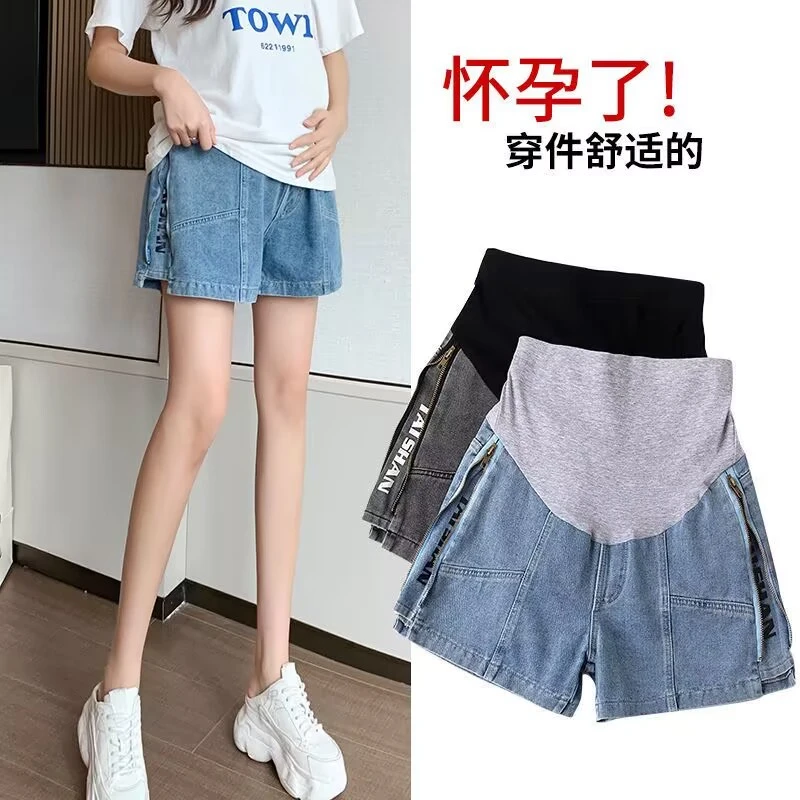 孕妇牛仔短裤夏季新款2025韩版百搭短裤夏款