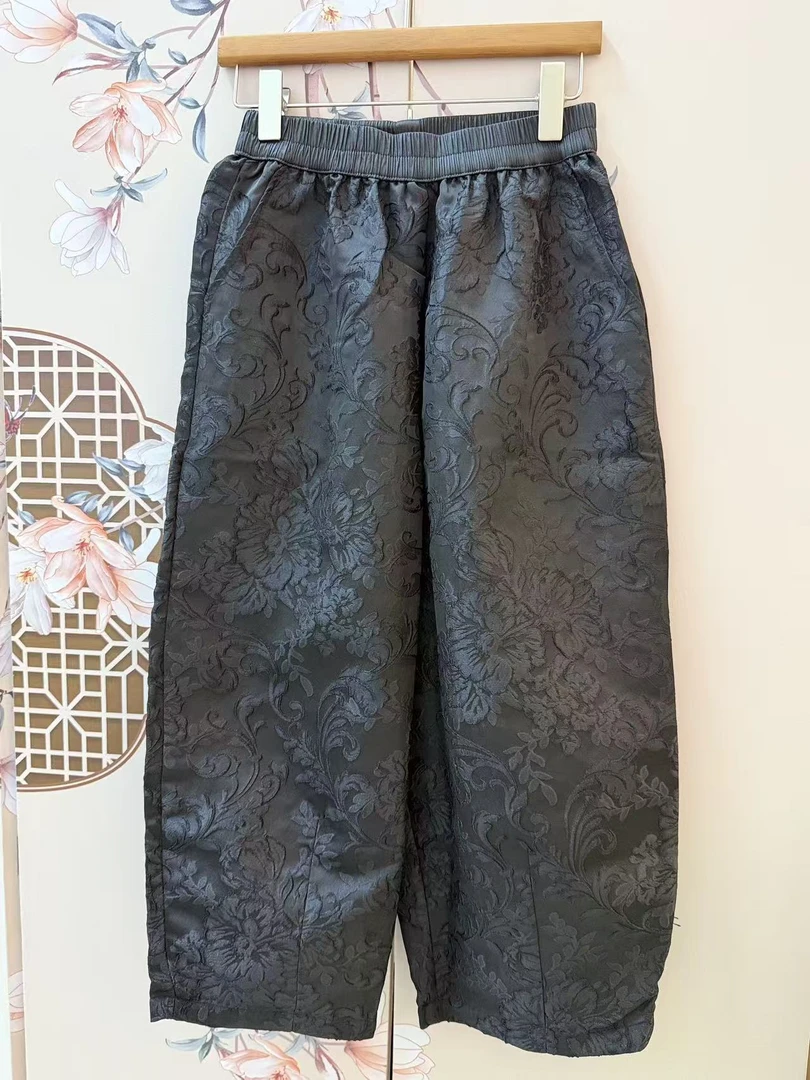 2025新款立体提花沉香裤