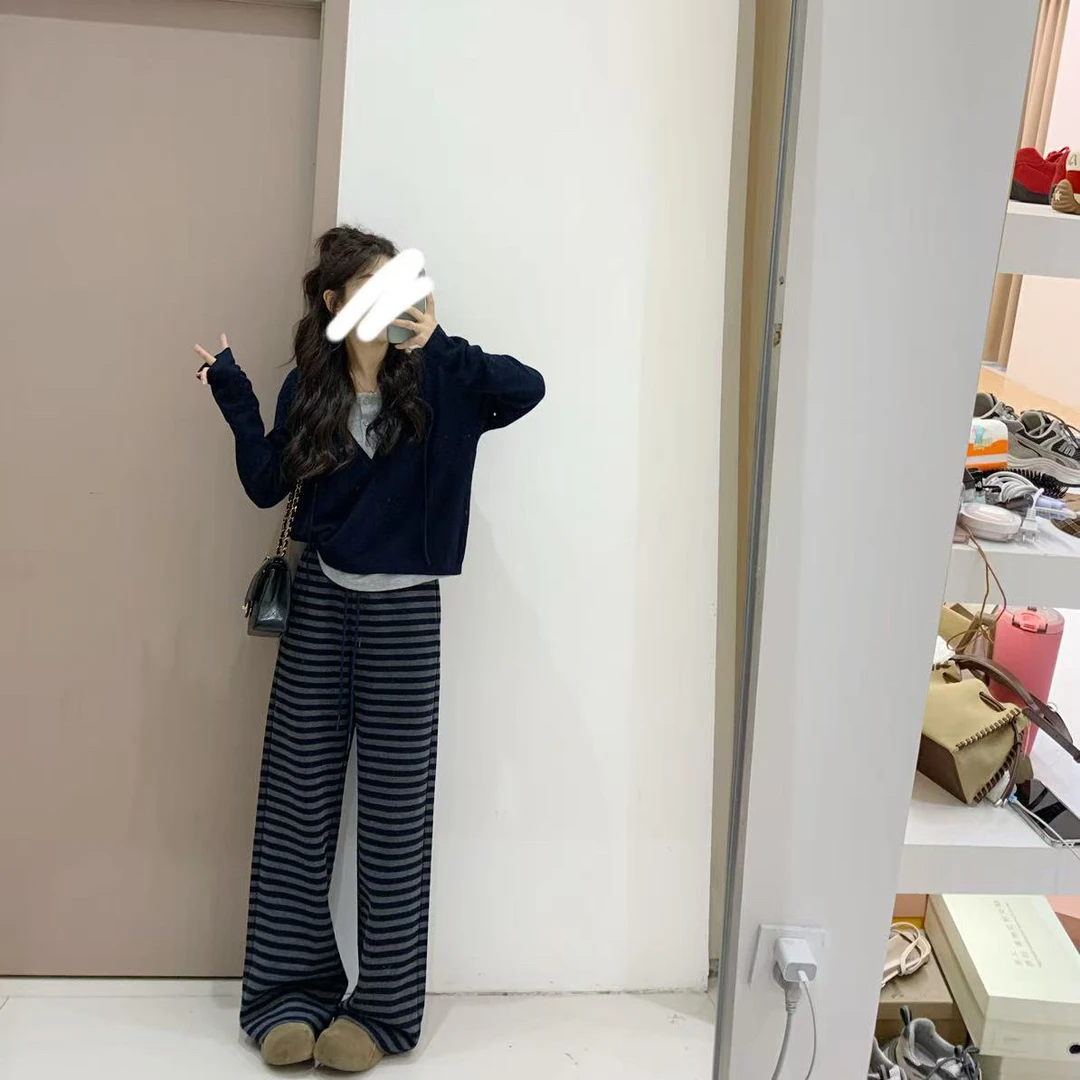椿·予静【25360】假两件针织帽衫