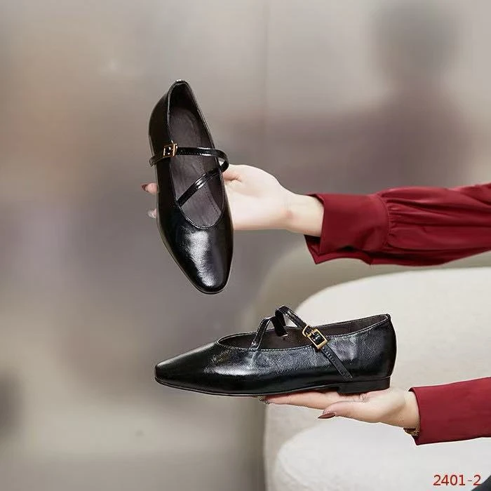 时尚单鞋百搭不出错法式风优雅大方2401-2