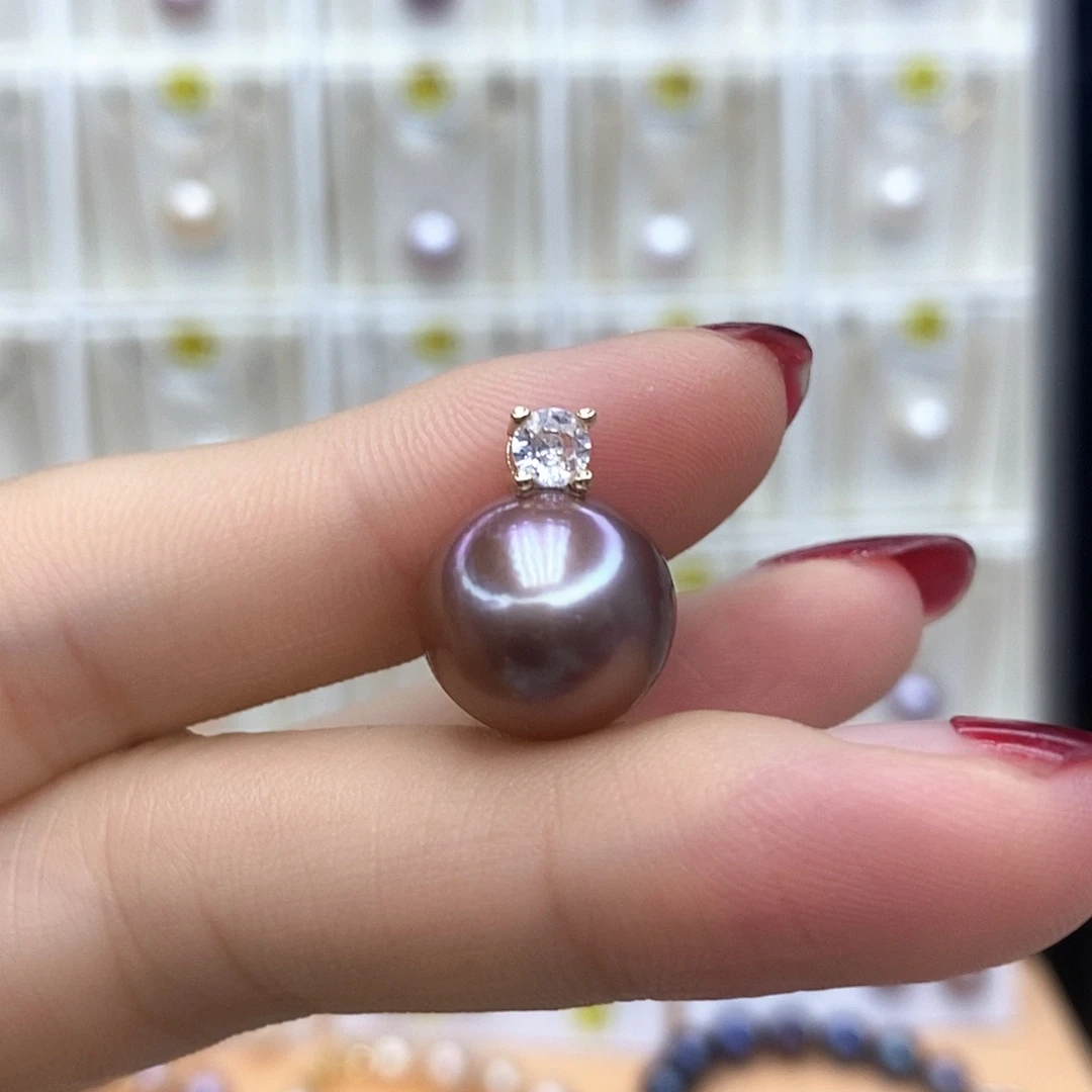 合金项链淡水珍珠