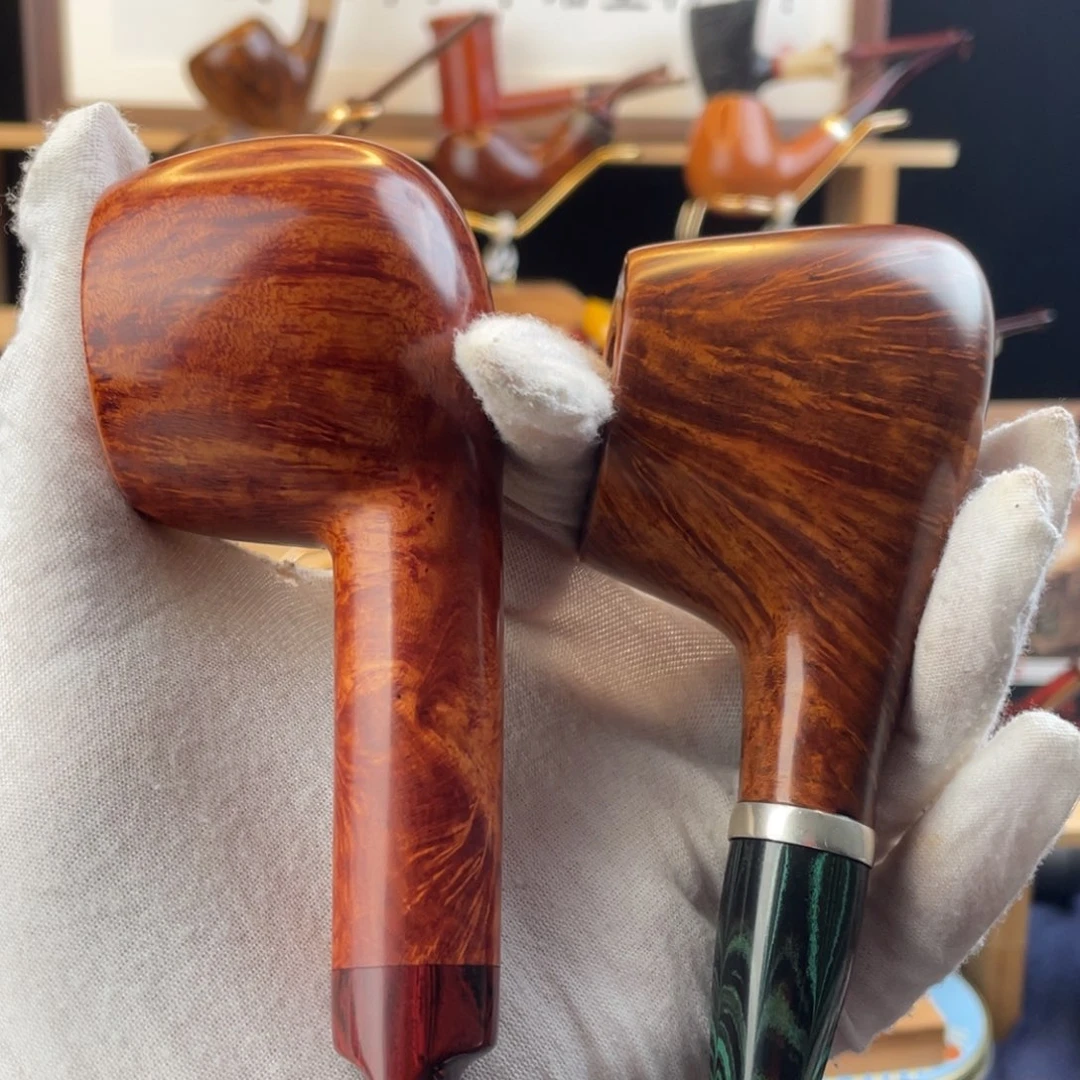 夏***春石楠木手工烟斗两把