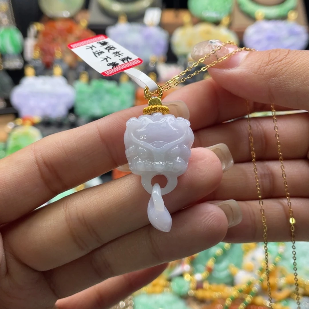 翡翠未镶嵌颈饰代编织