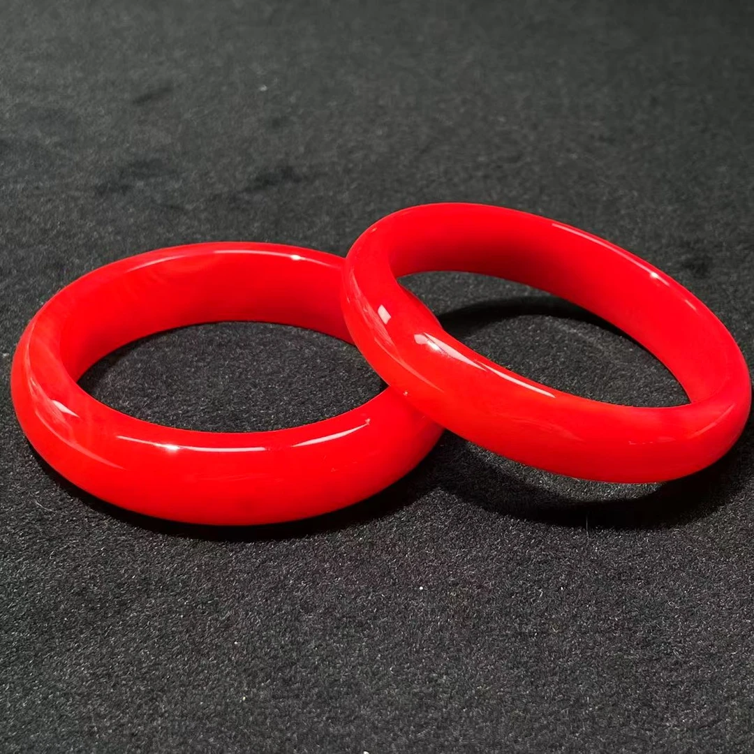 【胖】锦红色玛瑙手镯多样性发其一@k