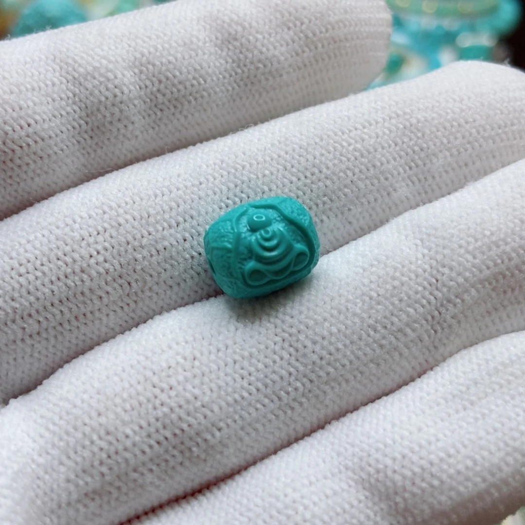 绿松石未镶嵌珠子無**東