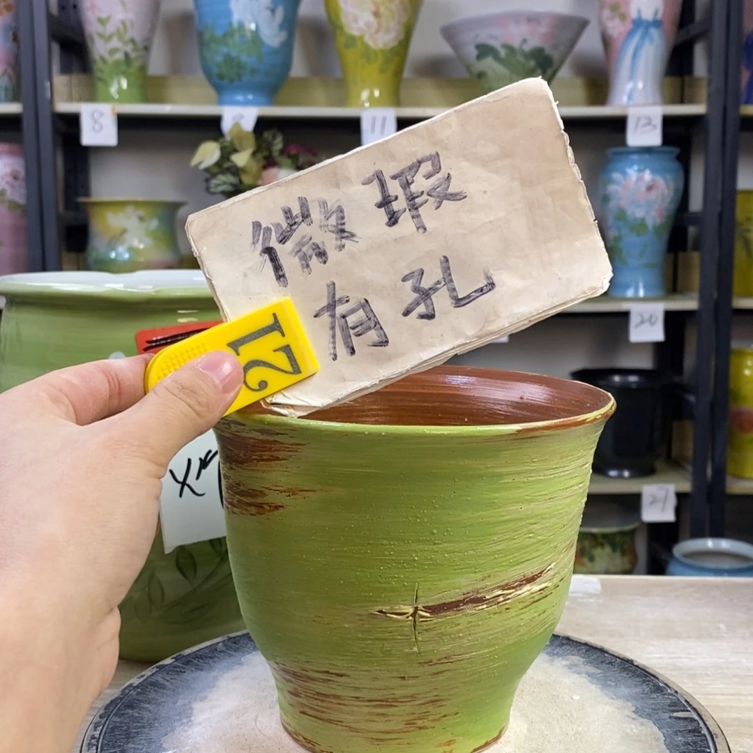 景德镇手工手绘陶瓷花盆