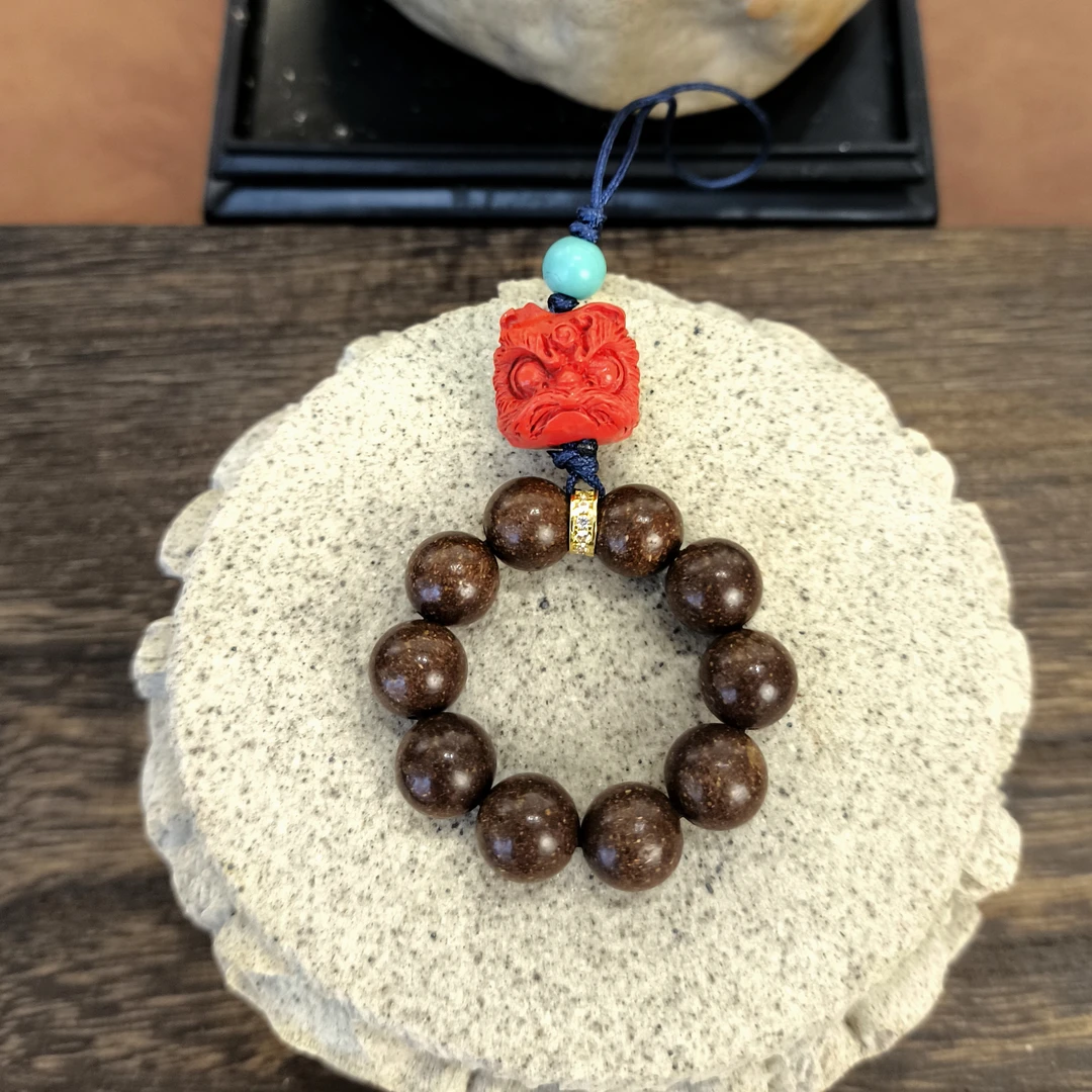 醒狮【龙井茶花香】 合香珠 手机包包挂件