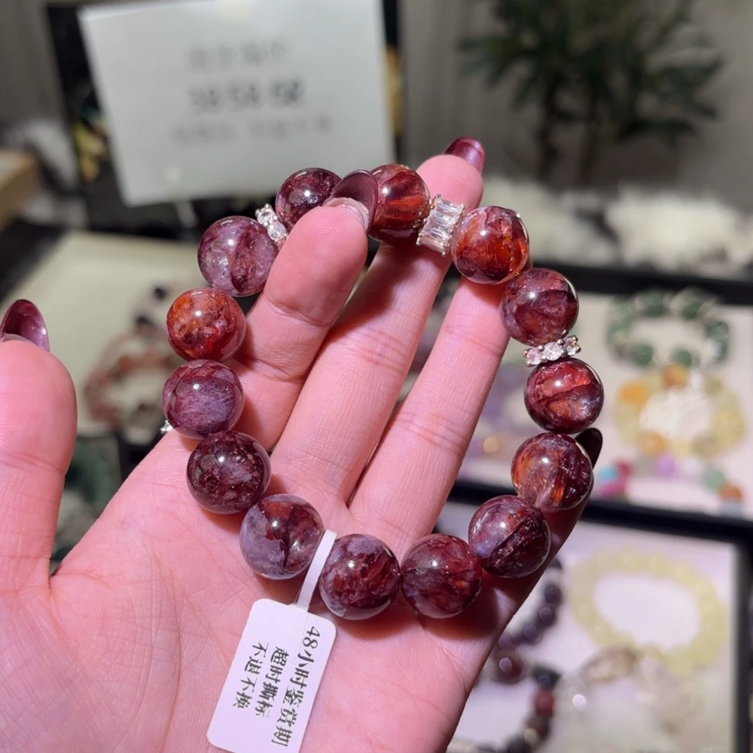 手链烟晶银S925镶嵌