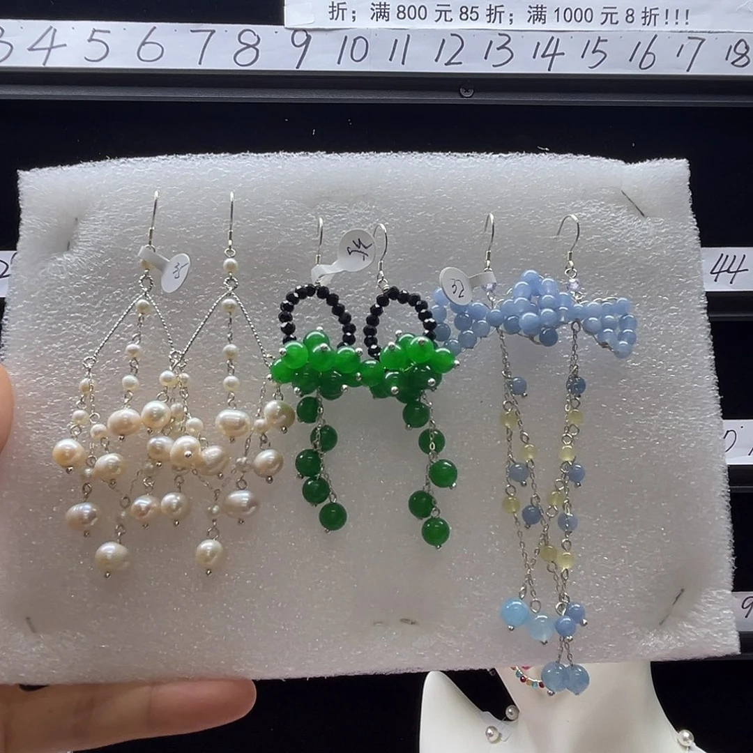 无925银博雅手作S925纯银耳饰