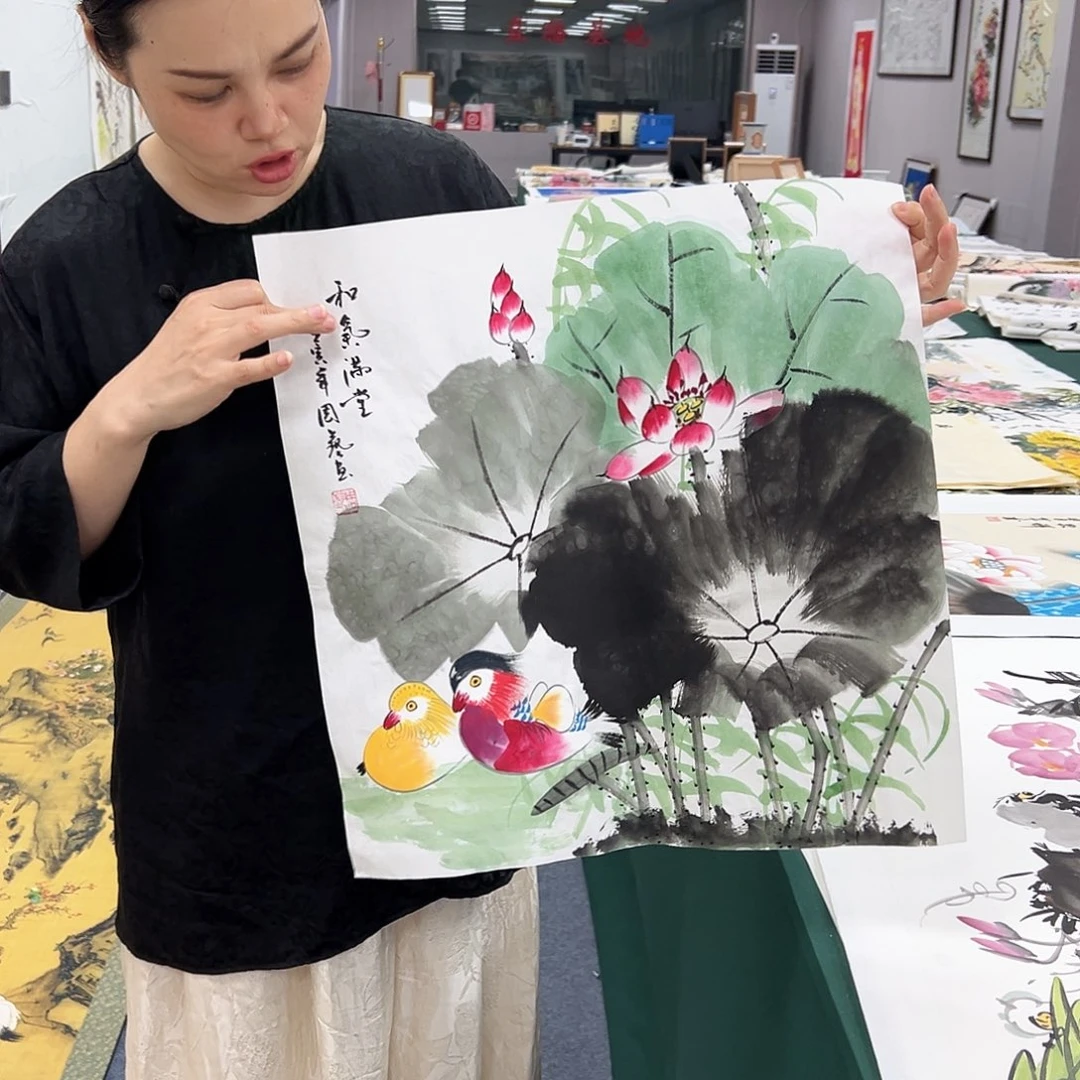 国画宣纸国画纯手绘作品